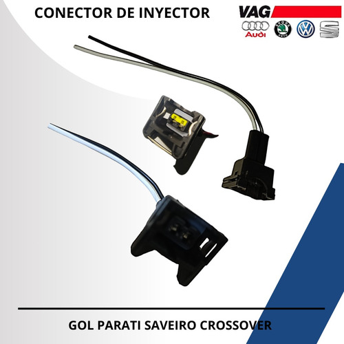 Conector De Inyector Vw Gol Parati Saveiro 1,8/8v 