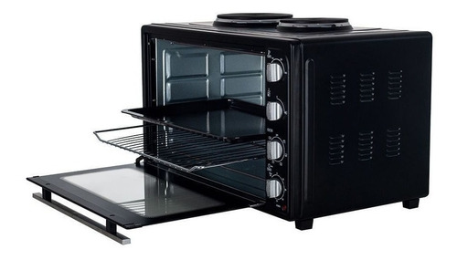 Imagen 4 de 6 de Horno de mesa eléctrico BGH BHE64M20A 64L negro 220V