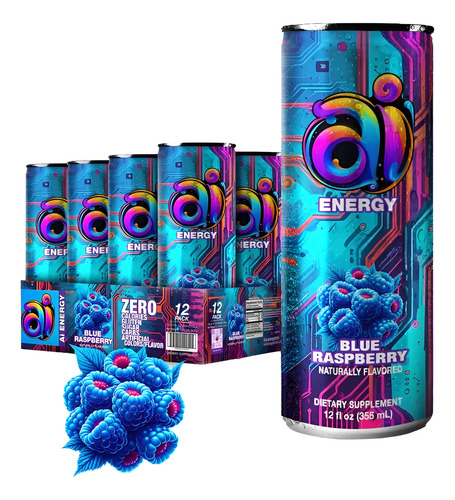 Ai Energy Bebida Energética Sin Calorias 12 Latas 355 Ml