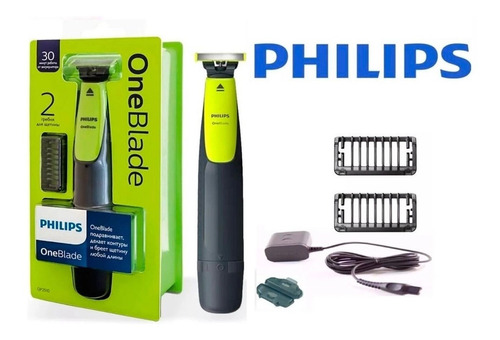 Philips Oneblade Barbeador Eletrico Sem Fio 2 Pente Original