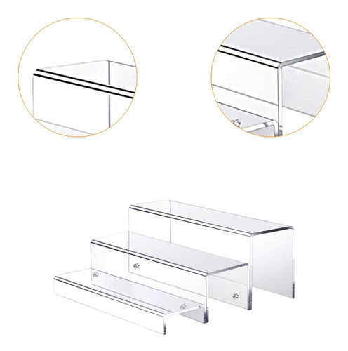 Soporte De Mesa Grande De Acrílico Transparente Con 3