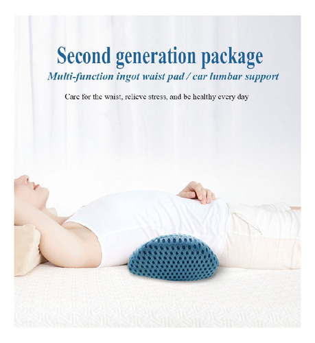 Almohada Lumbar De Espuma Viscoelástica De Rebote Lento Para
