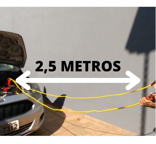 Imagem 2 de 6 de Cabo De Chupeta Automotivo 800 Amp Moto Carro Caminhão C/nf
