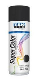 X6 Pintura Aerosol Negro Mate Para Metal 350ml Tek Bond