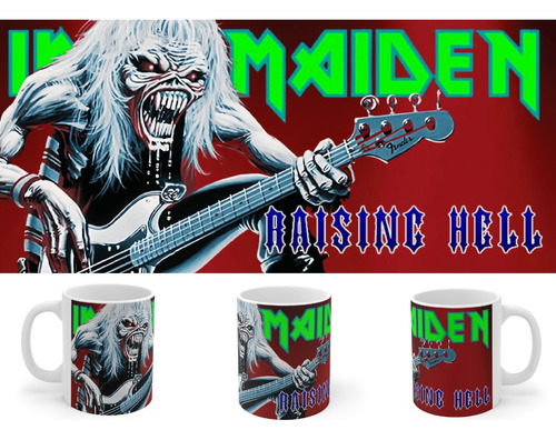 Rnm-0463 Taza Tazon Iron Maiden Raising Hell 