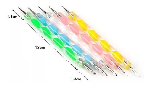 Imagen 2 de 3 de Kit De 5 Punteros Para Decoración De Uñas, Manicure. Tienda