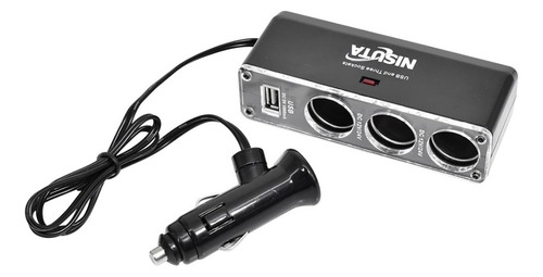 Cargador 12v/24v A Usb 1 Amper Y Divisor 12v A 3 Puertos