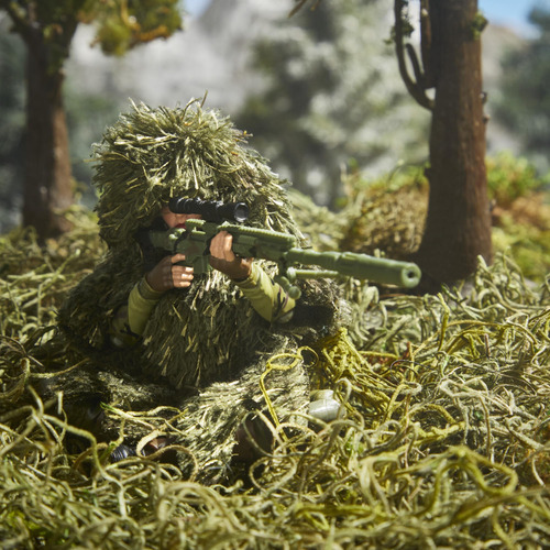 G.i. Joe Francotirador 6 Con Traje Ghillie Y 19 Accesorios
