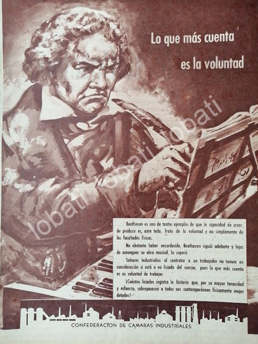 Cartel Retro Confederacion De Camaras Industriales 1956 /593