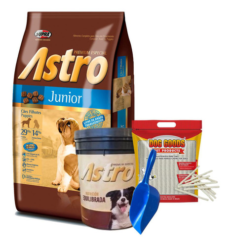 Ración Perro Astro Cachorro Junior 15 Kg + Regalos