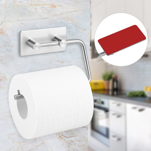 Soporte De Papel For Rollo De Papel De Pared, De Acero Inox