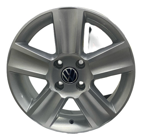 01 Roda Vw Saveiro Cross Aro 15 (1 Unidade)+bico Kr Cor Prata