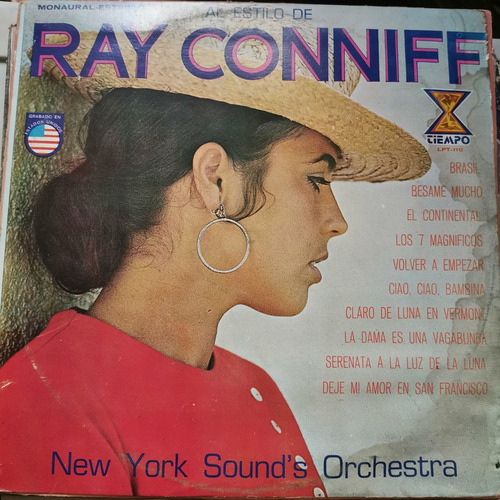 Disco Lp:ray Conniff- Al Estilo Con Ray