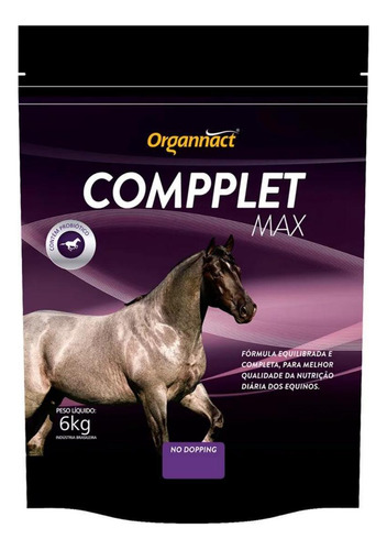 Compplet Max 6kg Suplemento Para Equinos Organnact