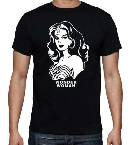 Remera Wonder Woman Mujer Maravilla (negra) Ideas Mvd