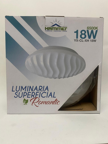 Luminaria Superficial Romantic Hammer 18w 6500k
