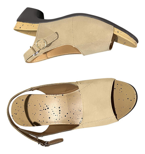 Sandalias De Tacón Grueso Cómodas Y Elegantes Para Verano Co