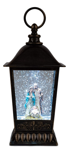 133517 Led Swirl Lantern Sagrada Familia De Pie, 9.75 P...