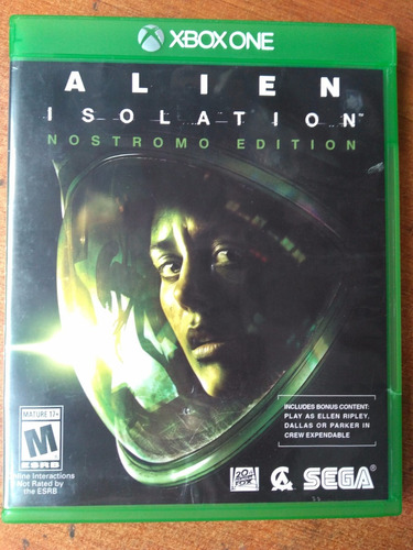 Juego Xbox One Alien Isolation Original