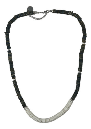 Collar Sarosa De Acero Inoxidable Lux De Moda Para Hombre Color Cuentas