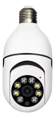 Foco Led Espia Camara Hd Vigilancia 360 Wifi Altavoz En Vivo