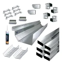 Comprar Zingueria Canaleta Americana Kit P\u002F Armar 17 Mts Chapa Galv.