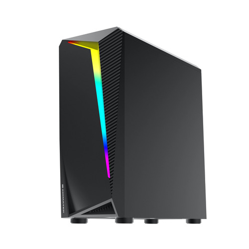 Gabinete Gamer Xigmatek Atx Vortex Rgb Vidrio Templado Color Negro