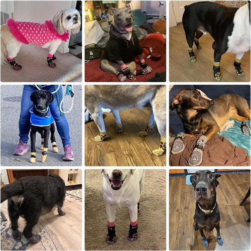 Kooltail Medias Antideslizantes Para Perros, Agarre De 3