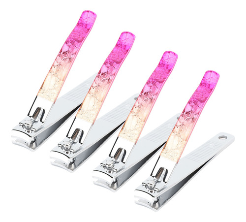 Cortaúñas De Uñas De Acero Inoxidable Galvanizado, 4 Unidade