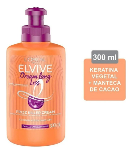 2 Pza Crema Para Peinar L'oréal Elvive Dream Long Liss Cabel