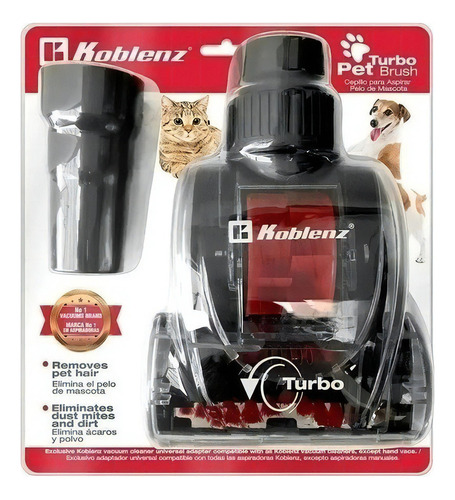 Cepillo Aspirador Pelo De Mascotas Koblenz Pet Turbo Brush