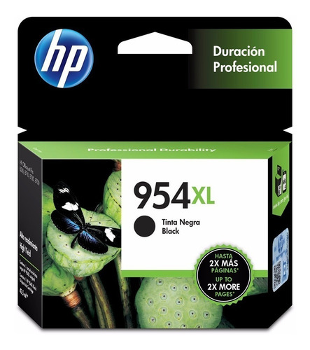 Imagen 1 de 1 de Cartucho Original Hp Tinta Negra De Alto Rendimiento 954xl