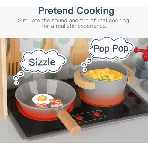Juego Cocina Niños Luz Y Sonido, Fregadero, Microondas, Estu