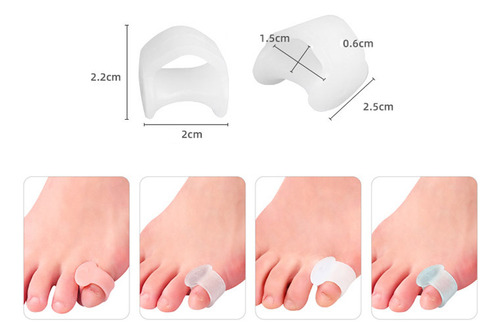 Protector Corrector De Juanetes De Silicona Para Dedos