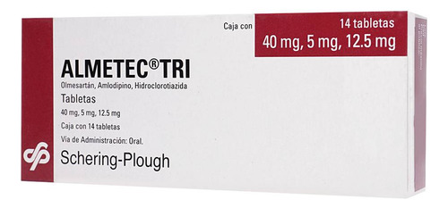 Almetec Tri Tabletas 40/5/12,5 Mg, 14 Tabletas