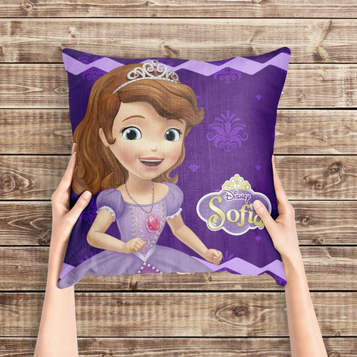 Souvenir 5 Almohada 25x25cm Compatible Con Princesita Sofia