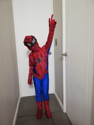 Disfraz Spiderman Clasico Para 4, 5, 6 Y 7-8 Años