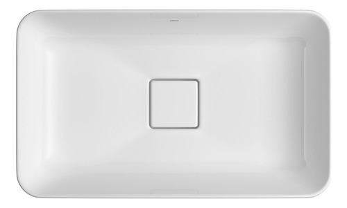 Recubrimiento rectangular Cuba Deca 23050 17 cm de largo, color blanco