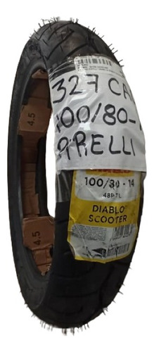Caucho Pirelli 100/80-14 Diablo Scooter      