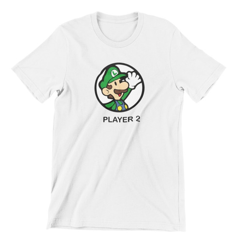 Polera -juego - Luigi Play 2- 100% Algodón