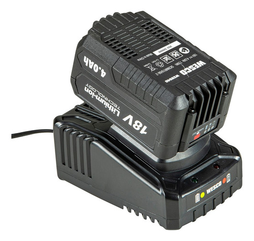 Kit Bateria Litio 4.0ah 18v + Carregador 2a 18v Ws1102 Wesco