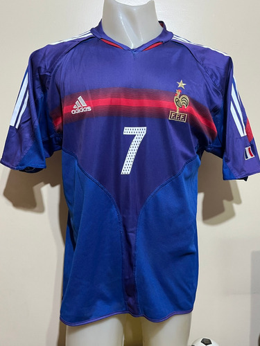 Camiseta Francia Euro Portugal 2004 2005 Pires #7 Arsenal Xl