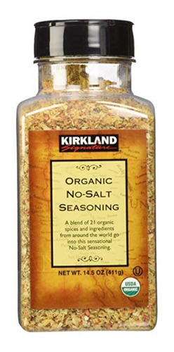 Sazonador Orgánico Sin Sal 411g Kirkland 21 Especias