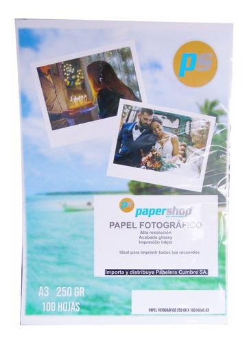 Papel Fotográfico A3 X 100 Hojas 250gr Envíos A Todo El País