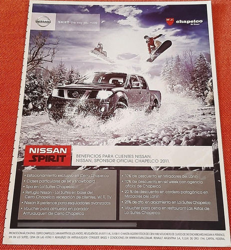 Nissan Frontier Publicidad Chapelco 2011