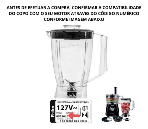 Copo Compatível C/ Multiprocessador All In One (maior)