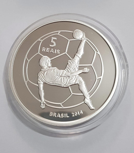 Moeda Comemorativa 5 Reais 2014 - Fuleco Prata!