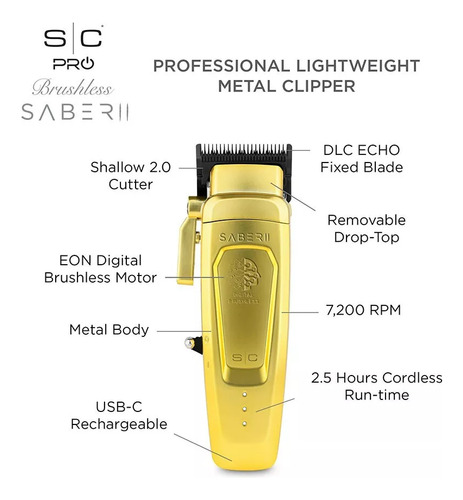 Stylecraft Saber Clipper Gold