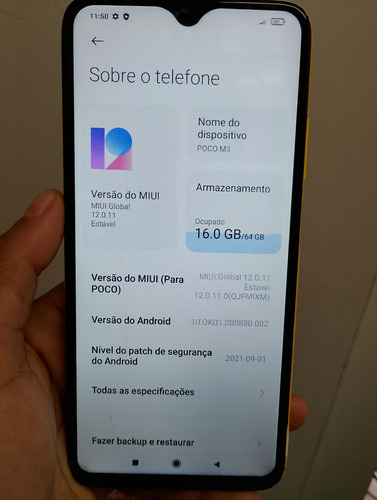 Xiaomi Pocophone Poco M3 Dual Sim 64 Gbye 6 Gb Ram Tela Trin Amarelo