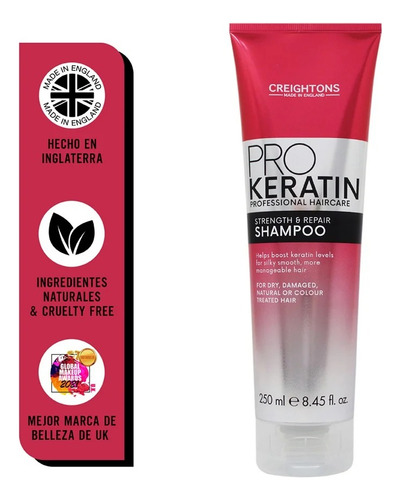 Creightons Shampoo Fortificante  Reparador Pro Keratin 250ml